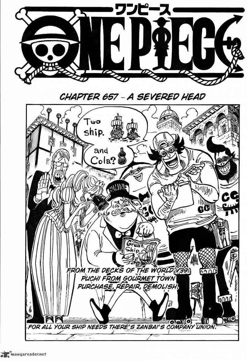 One Piece - Chapter 657 Page 1