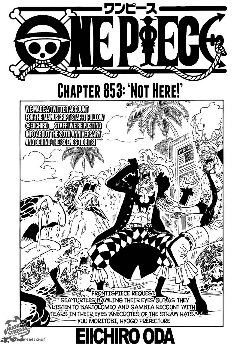 One Piece - Chapter 853 Page 1