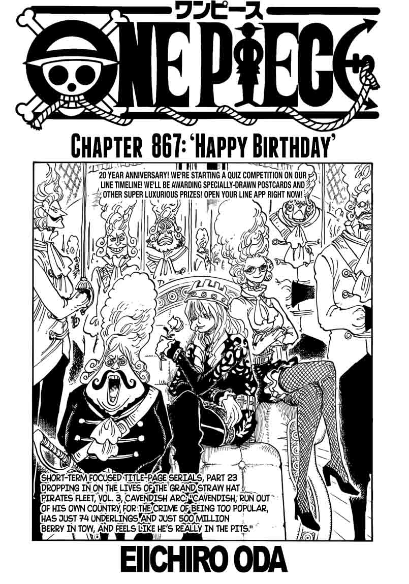 One Piece - Chapter 867 Page 1