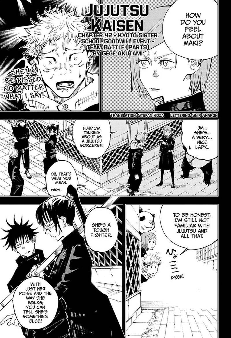 Jujutsu Kaisen - Chapter 42 Page 1