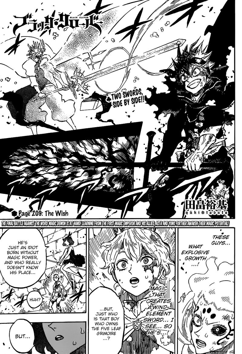 Black Clover - Chapter 209 Page 1