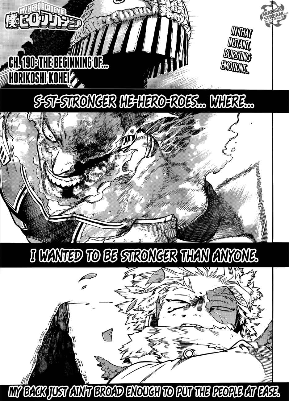 My Hero Academia - Chapter 190 Page 1