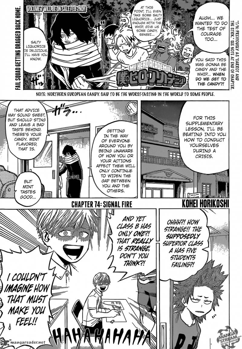 My Hero Academia - Chapter 74 Page 1